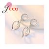 Exquisite Popular Genuine 925 Sterling Silver Pearls Design Necklace Hoop Earrings for Women Wedding Party Jewelry Sets