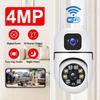 Lens Dual Screen WiFi IP Camera Security Protection Wireless Indoor Monitor Auto Track PTZ CCTV Video Surveillance V380 Pro