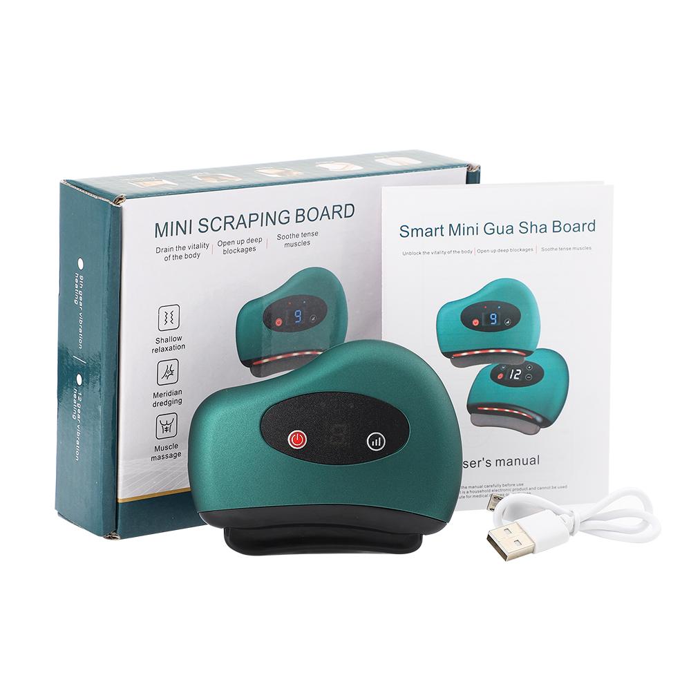 Электрическая доска для скребков, массажер с подогревом от горячих камней, массажер для лица и шеи, вибрационный горячий компресс, устройство для похудения и красоты