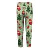 Women's Casual Christmas Tree Snowflake Print Slim Fit Elastic Yoga Pants Cropped Pants