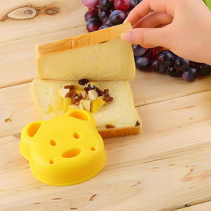 3/4Pcs Sandwich Mold Toast Bread Making Cutter Mould Cute Baking Pastry Tools Children Interesting Food Kitchen Accessories