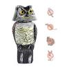 Садовая сова, пугало, устойчивое к атмосферным воздействиям, с вращающейся на 360 градусов головой, отпугивающая птиц и белок статуэтка совы для отпугивания птиц на крыльце патио