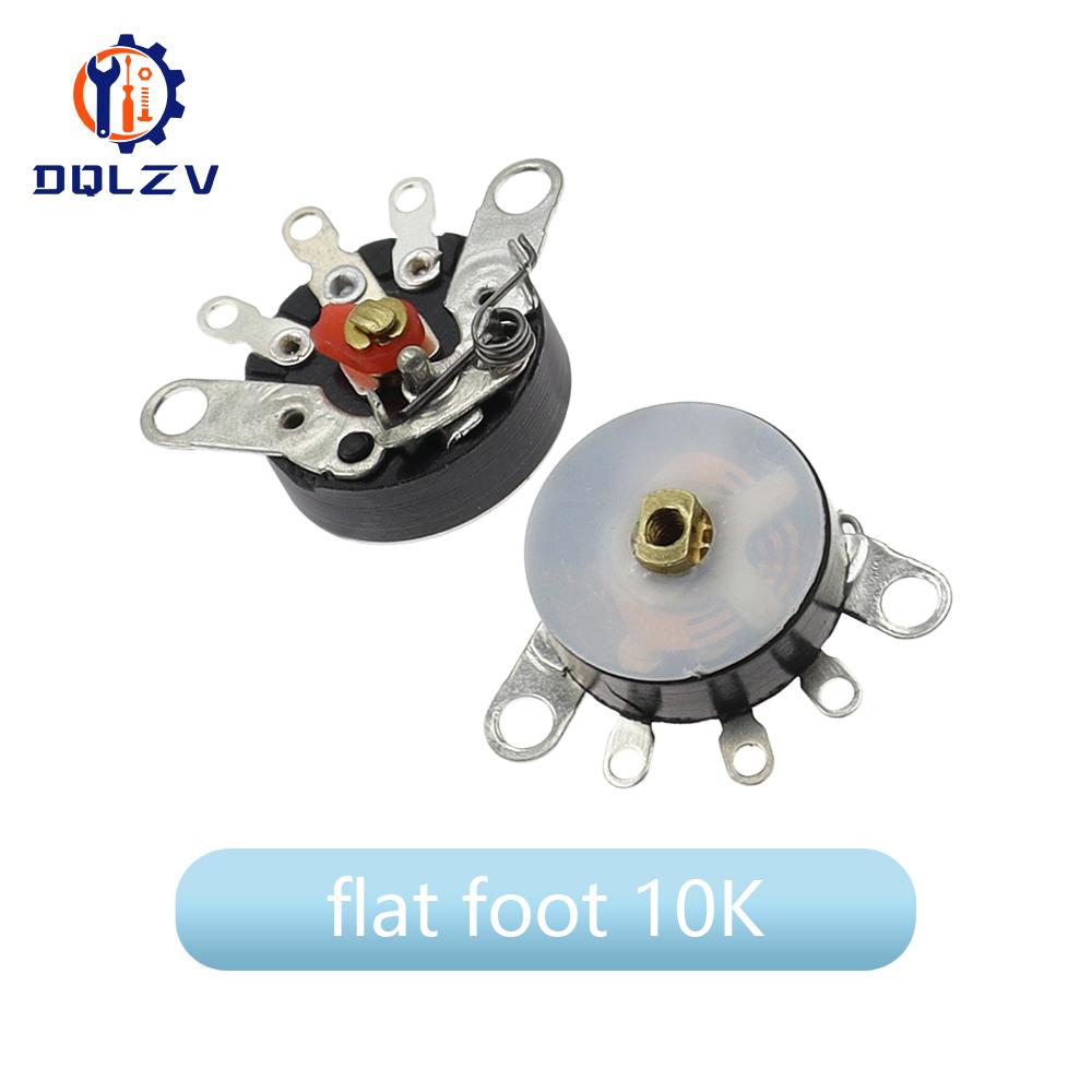RV12MM Выключатель с изогнутой ножкой Прямой ножкой Потенциометр громкости радиоусилителя 10K 50K С поворотной ручкой