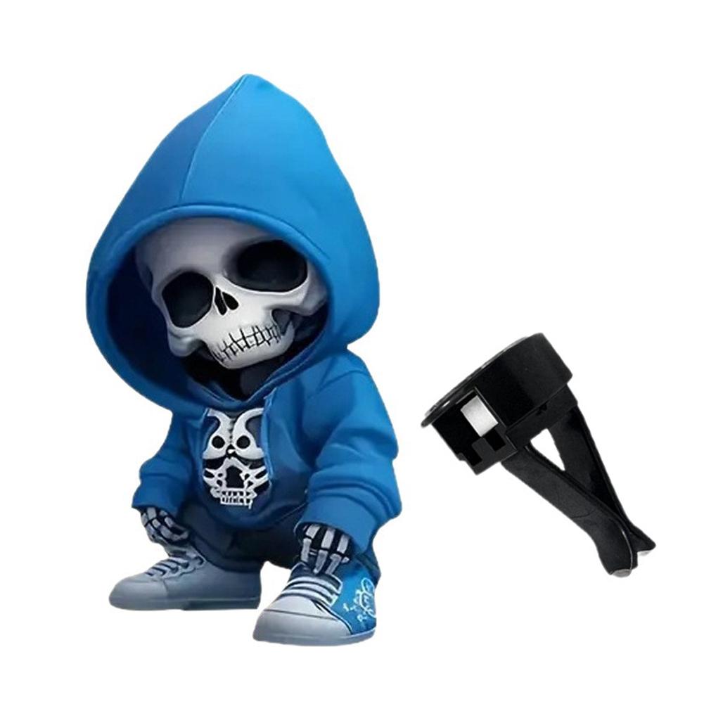 Креативный освежитель воздуха для автомобиля в виде черепа, диффузор, клипсы для духов на вентиляционное отверстие, диффузор для вентиляционного отверстия, клипса для вентиляции, украшение салона автомобиля