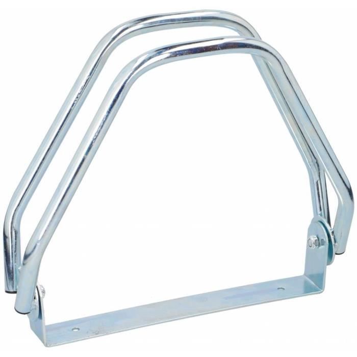 Porte-vélos - Dunlop - Mural - Argent - Acier - 1 vélo