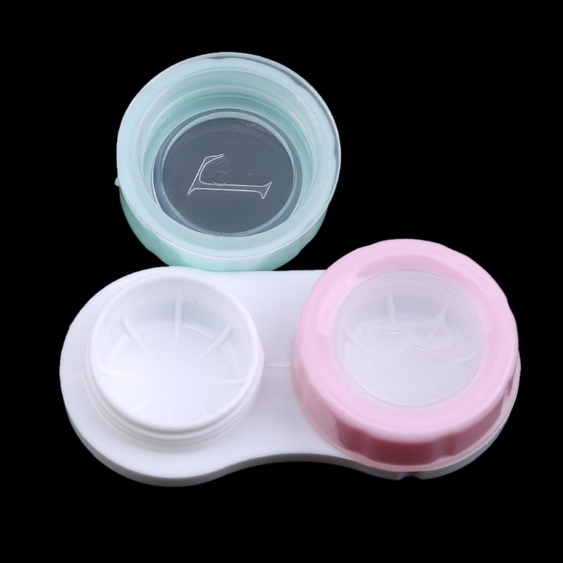 Прозрачные наборы с двойной коробкой из 6 шт., футляр для контактных линз, герметичный контейнер, коробка для линз