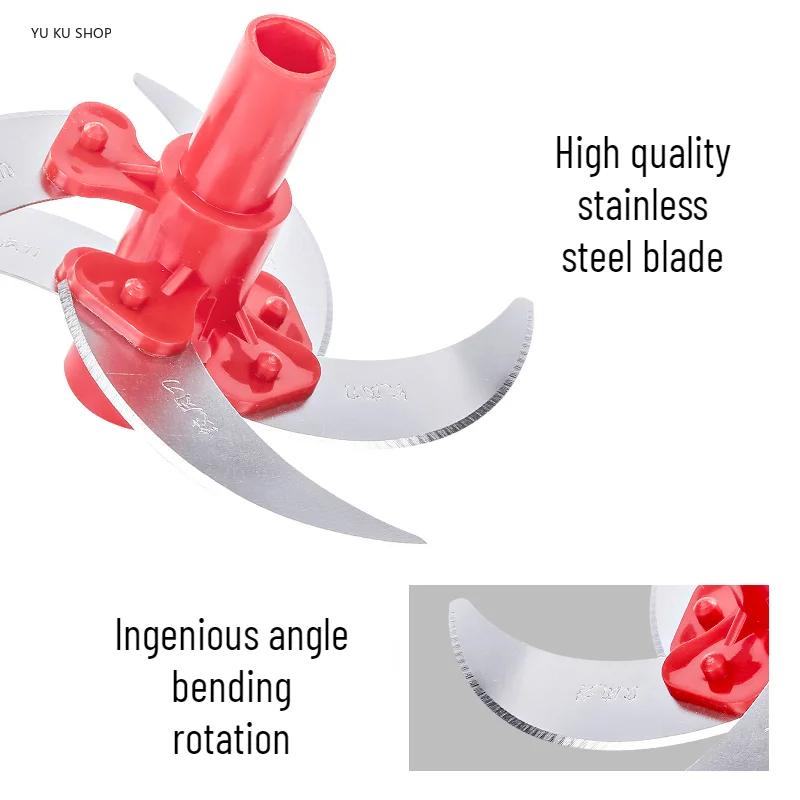 Миксер Кухонный комбайн Кухонный ручной мощный блендер для яиц Мясорубка Измельчитель овощей Измельчитель с лезвиями из нержавеющей стали