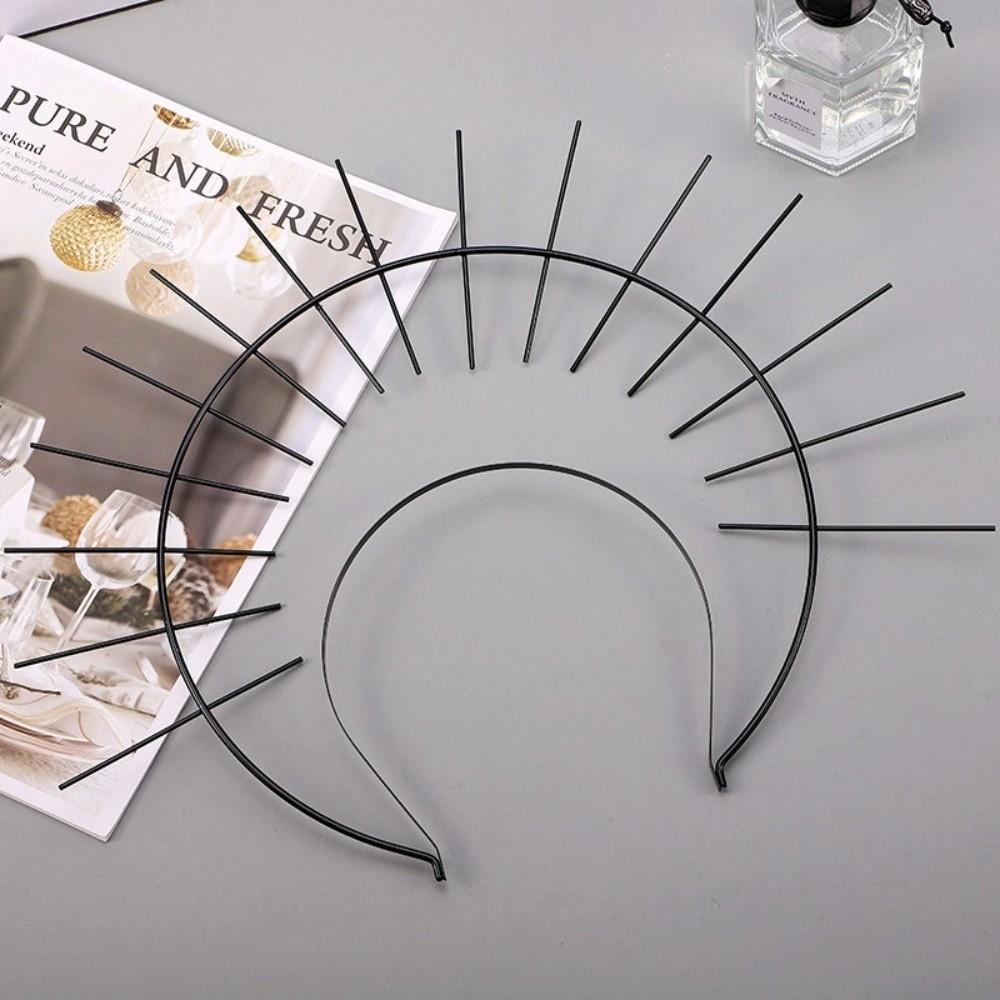 Lolita Spiked Headpiece Gothic Renaissance Cosplay Headband Women Halo Sun Crown  Birthday Party