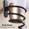 Storage Rack Spiral Stand Hanger Hair Dryer Holder Storage Shelf Hairdryer Rack Bathroom Accessory