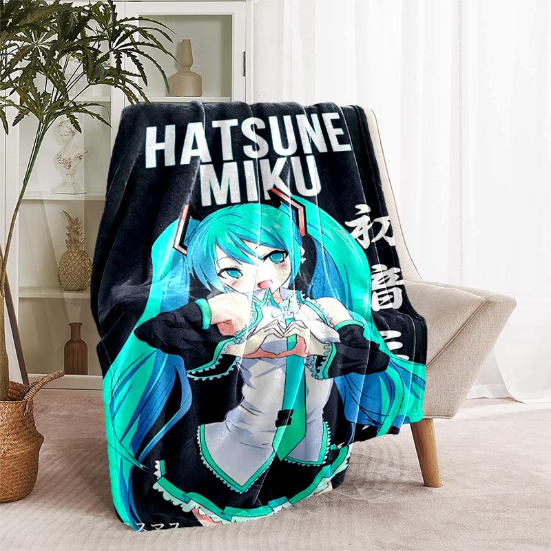1pc Blanket - Hatsune Miku Print Design, Lightweight Blanket for Sofa, Bed- Soft &Warm, Gift for All Seasons