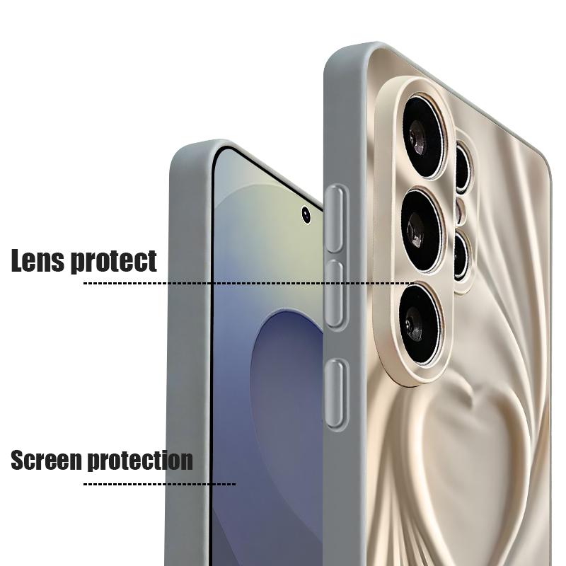 Магнитный Чехол Для Magsafe Для Samsung Galaxy S26 Ultra S25 Edge S24 Plus S23 FE S22 A17 A54 A55 A56 A57 5G Чехол С Рисунком Милых Сердечек