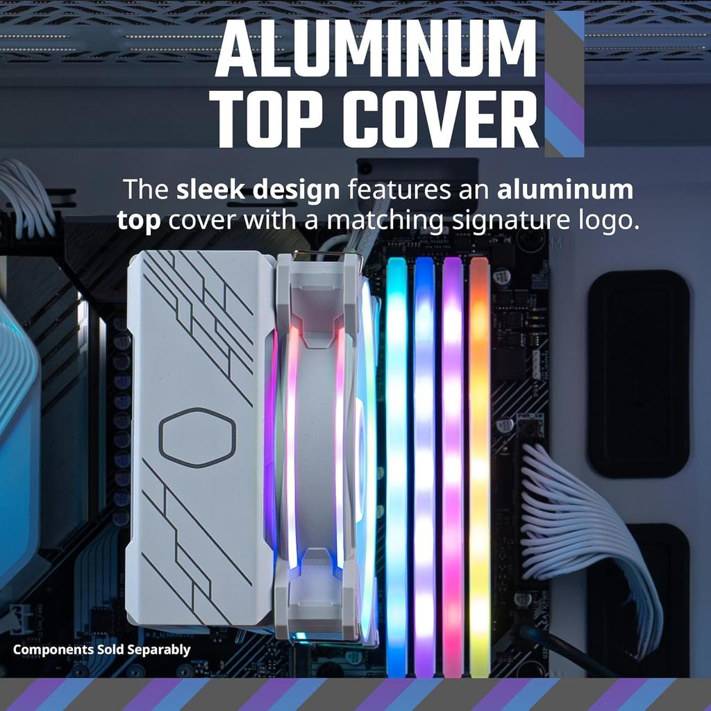 Cooler Master Кулер для процессора Hyper 212 Halo White с боковым потоком воздуха FN1898 RR-S4WW-20PA-R1