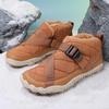 2025 Winter New Fashion Men's Boots Thickened Warm Cotton Shoes Short Plush Thick Soled Non-slip Male Sneakers Casual Snow Boots