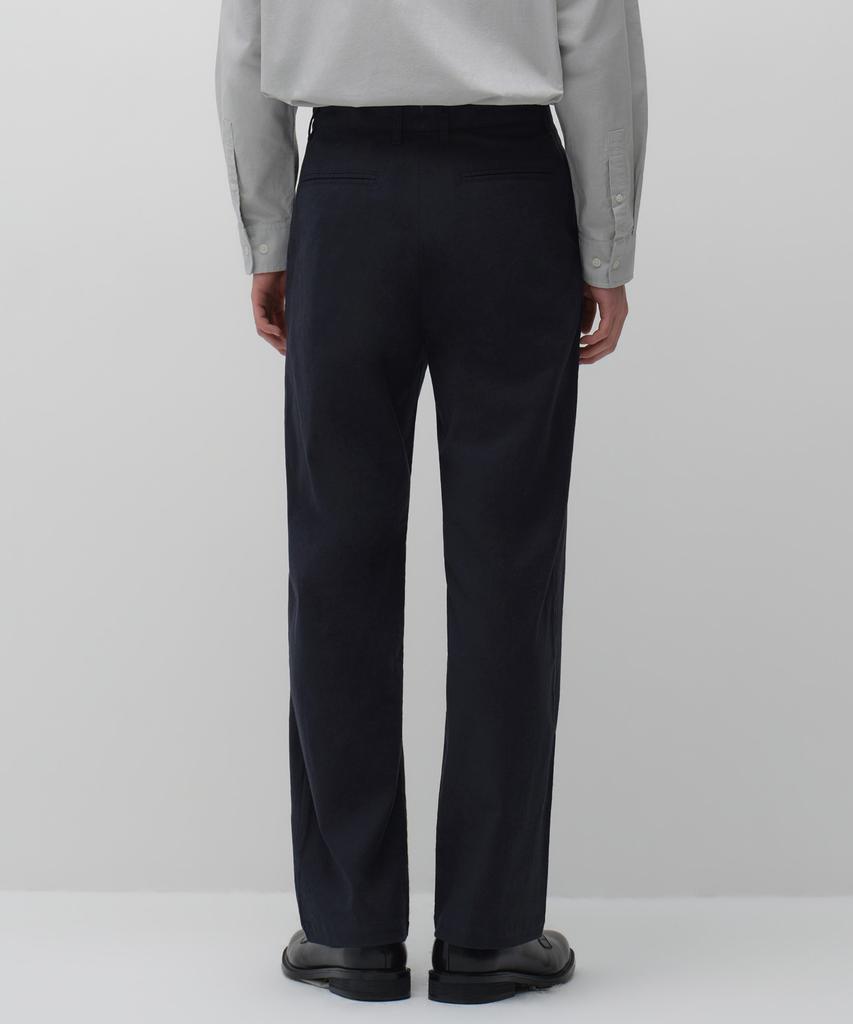 MUSINSA STANDARD [City Workers] Linen Blend Tapered Pants [Navy]