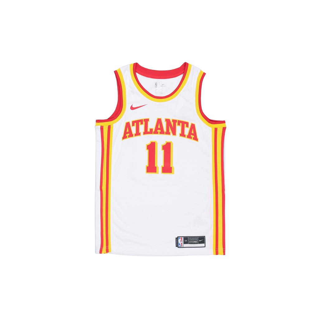 Nike Баскетбольная майка Atlanta Hawks Trae Young 11th SW Fan Edition NBA Sports Mesh мужская белая CN8005-100