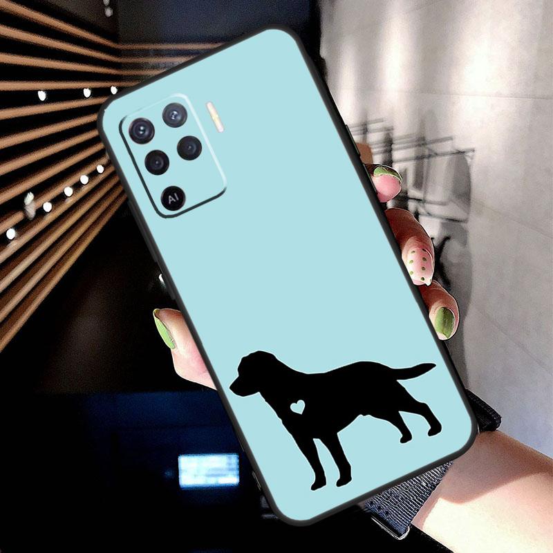 Черный лабрадор Чехол для телефона Oppo A5 Pro A15 A17 A57 A77 A18 A38 A58 A78 A98 A94 A74 A54 A16 A76 A96 A40 A60 A80