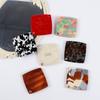 Square Portable Mirror Colorful Rotating Mirror Compact Design Acetate Makeup Mirror  Touch-ups