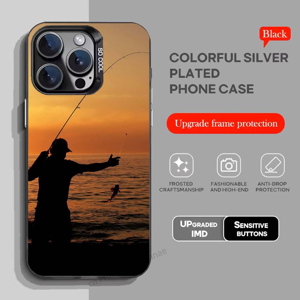 Чехол для телефона Рыбак Рыбалка для iPhone 15 16 Pro Max Air SE 11 13 Pro 14 Plus 12 11Pro 15Pro Max 16e