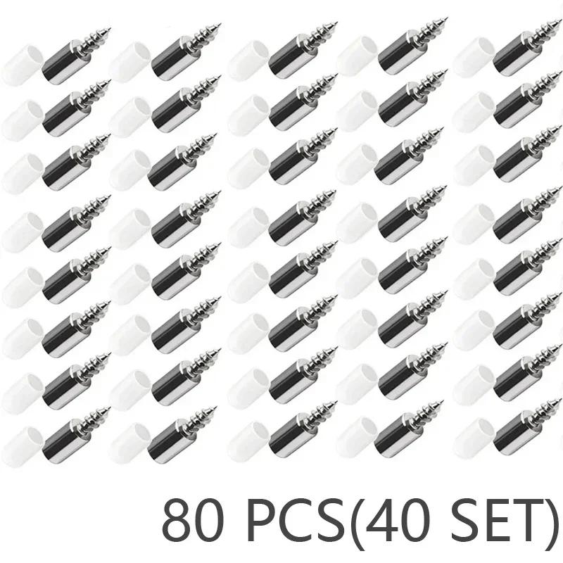 80/10 шт. саморезы многослойный держатель пластины стеллаж для хранения в гардеробе фиксированная опора с нескользящей резиновой втулкой