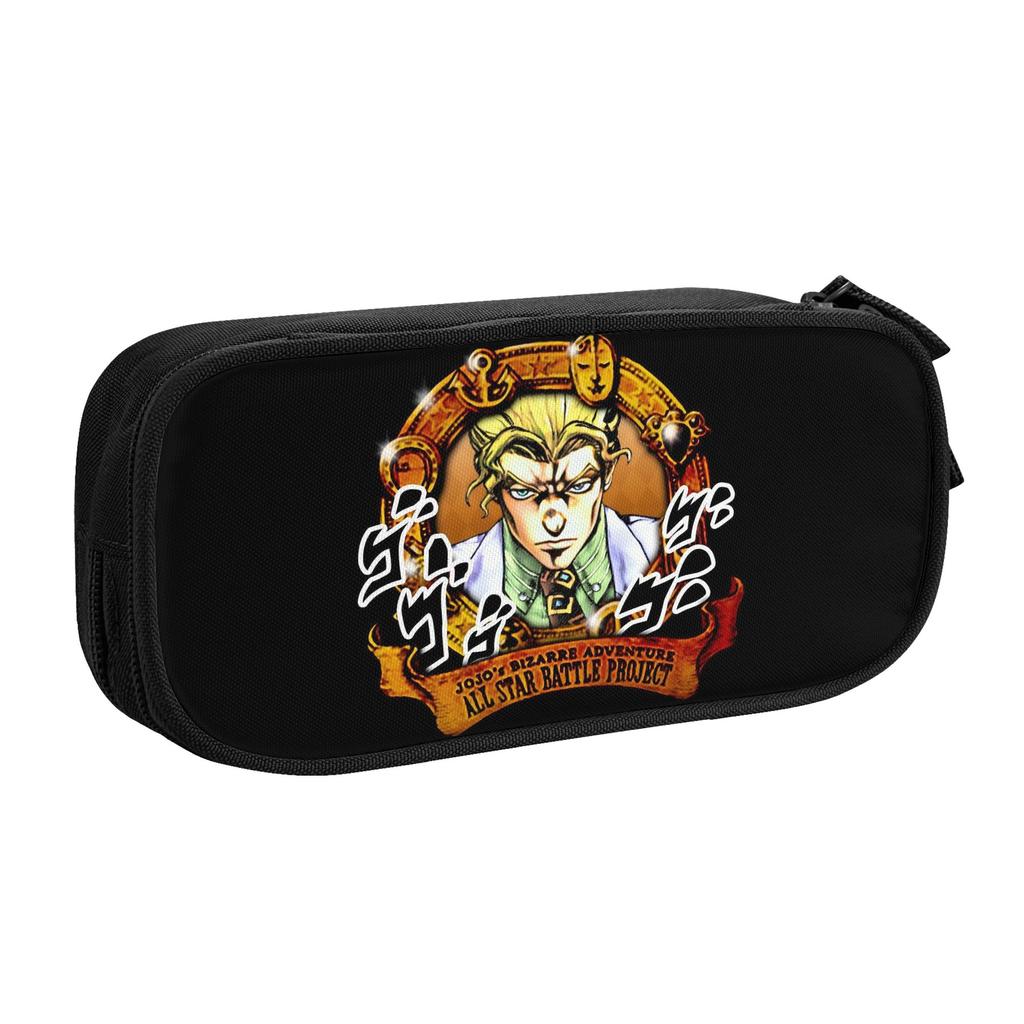 Japan JoJos Bizarre Adventure Anime Pencil Cases for Boy Girl Big Capacity Manga Pen Bag Box Stationery