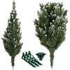 Sapin De Noël Artificiel - SPRINGOS - 180 Cm - Neige Artificielle - Vrais Cônes - PVC