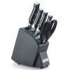 McCook Knife Set Comes with a Stainless Steel Knife Holder and Includes a Multifunctional Santoku Gyuto Bread Paring Cooking and Nakiri Knife Set with