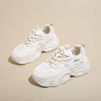 Инс новые папины кроссовки женские 2025 осень студенческие спортивные беговые повседневные туфли на платформе с увеличением высоты женская обувь FB3315