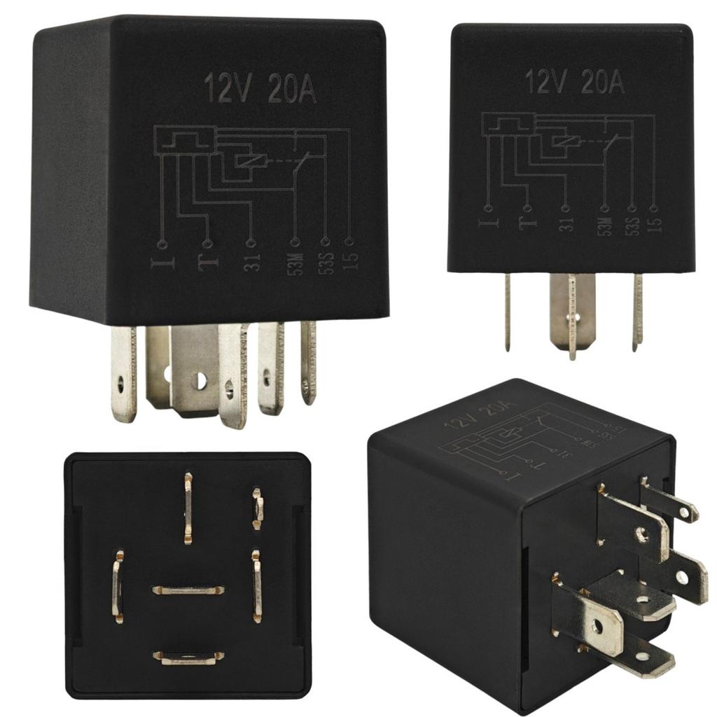 6 Pin 12V 20A Wiper Relay Compatible with VW