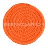 4 Piece Halloween Pumpkin Shaped Coasters Cotton Rope Woven Tabletop Decoration Heat Resistant Bowl Plate Mats Coffee Cup Coasters Set