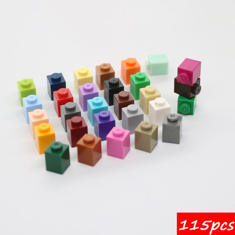 115 ШТ. MOC 3005 Кирпичики 1x1 Строительные Блоки Высокотехнологичная Пластина Доска Сборка Образовательные Частицы Идея Игрушки Детские Подарки на День Рождения