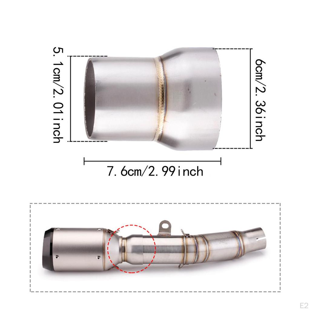 Motorcycle Exhaust Pipe 51 To 60mm Wear Resistant Modification Parts