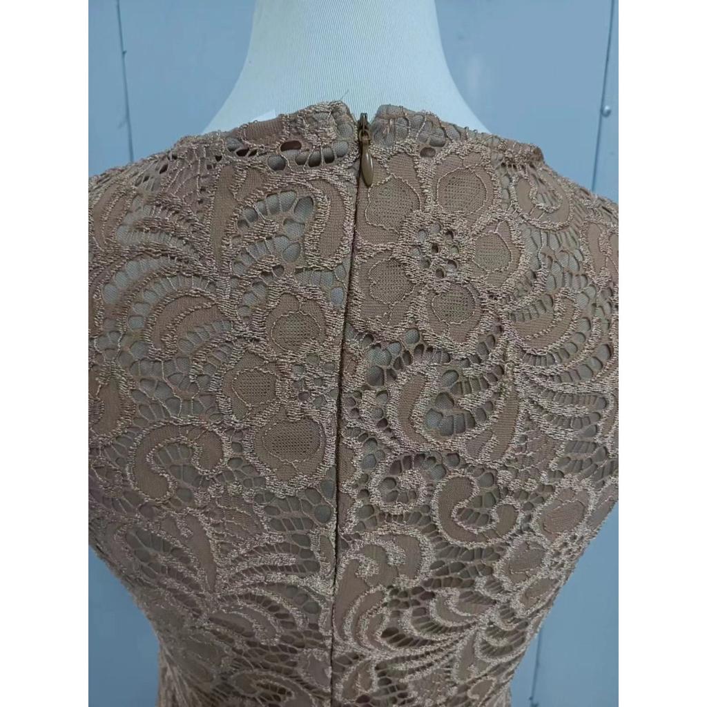 Женское сексуальное платье миди с V-образным вырезом и рукавами средней длины, однотонное, с оборками, кружевное платье большого размера