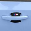 Наклейки для защиты дверных ручек с логотипом BMW M из углеродного волокна - 4 штуки