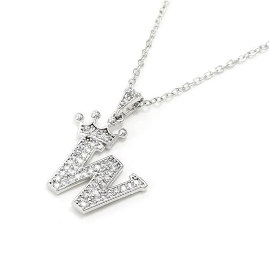 26 Letter Shining Women Necklace Popular Adjustable Alphabet Pendant