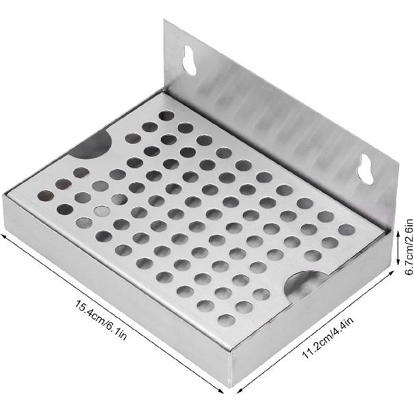 Пивные поддоны для капель, Настенный поддон для капель из нержавеющей стали для домашнего пивоварения, кегования, разливного пива, Металлический поддон для капель для пивных башен для ресторанов, кухонь и баров