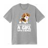 Never Underestimate A Girl With Beagle Dog T Shirt vintage Washed Stretched Versatile designer clothes Soft