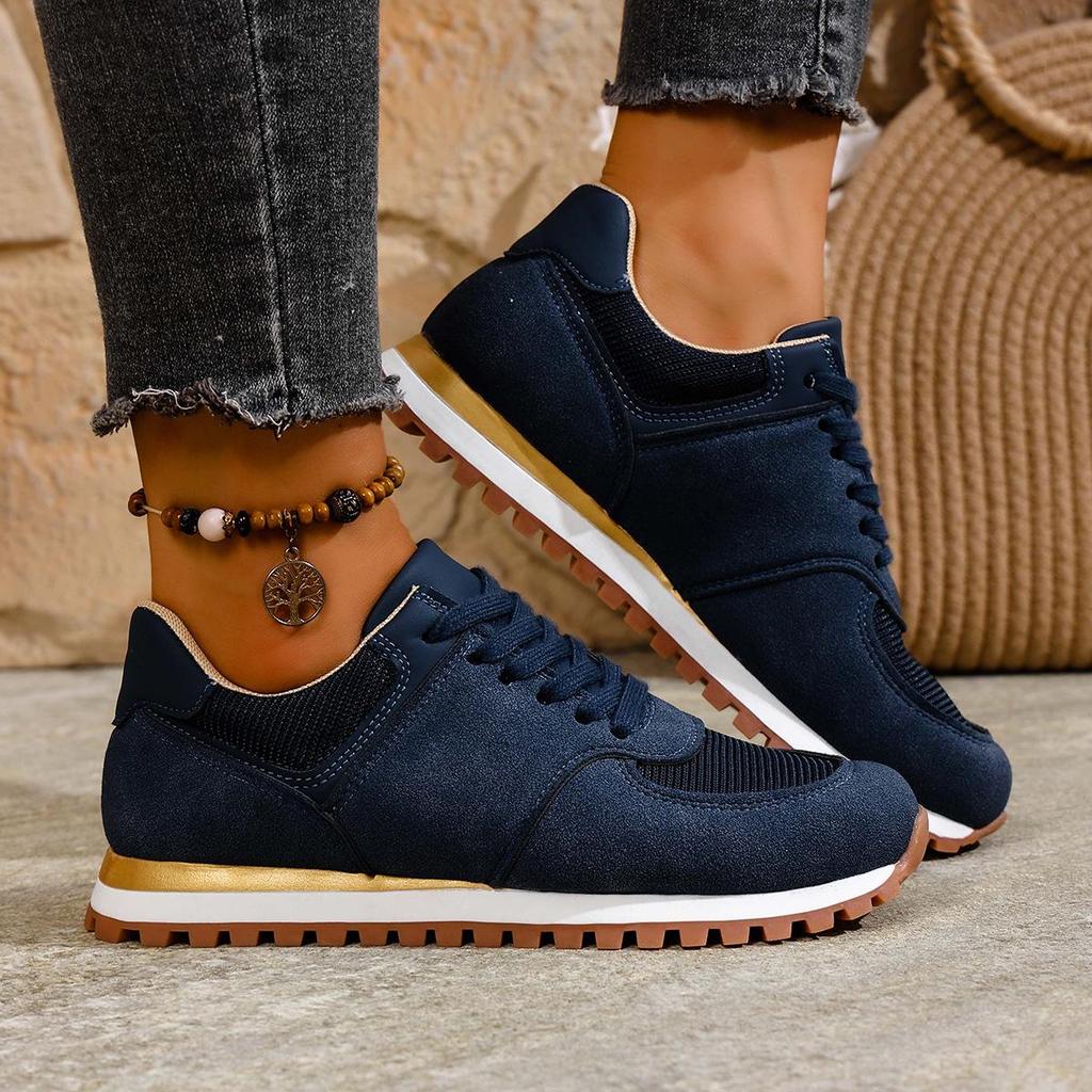 Женские повседневные парусиновые кроссовки 2025: Универсальные на толстой подошве, с круглым носком, низкие, со шнуровкой спереди для весны/осени