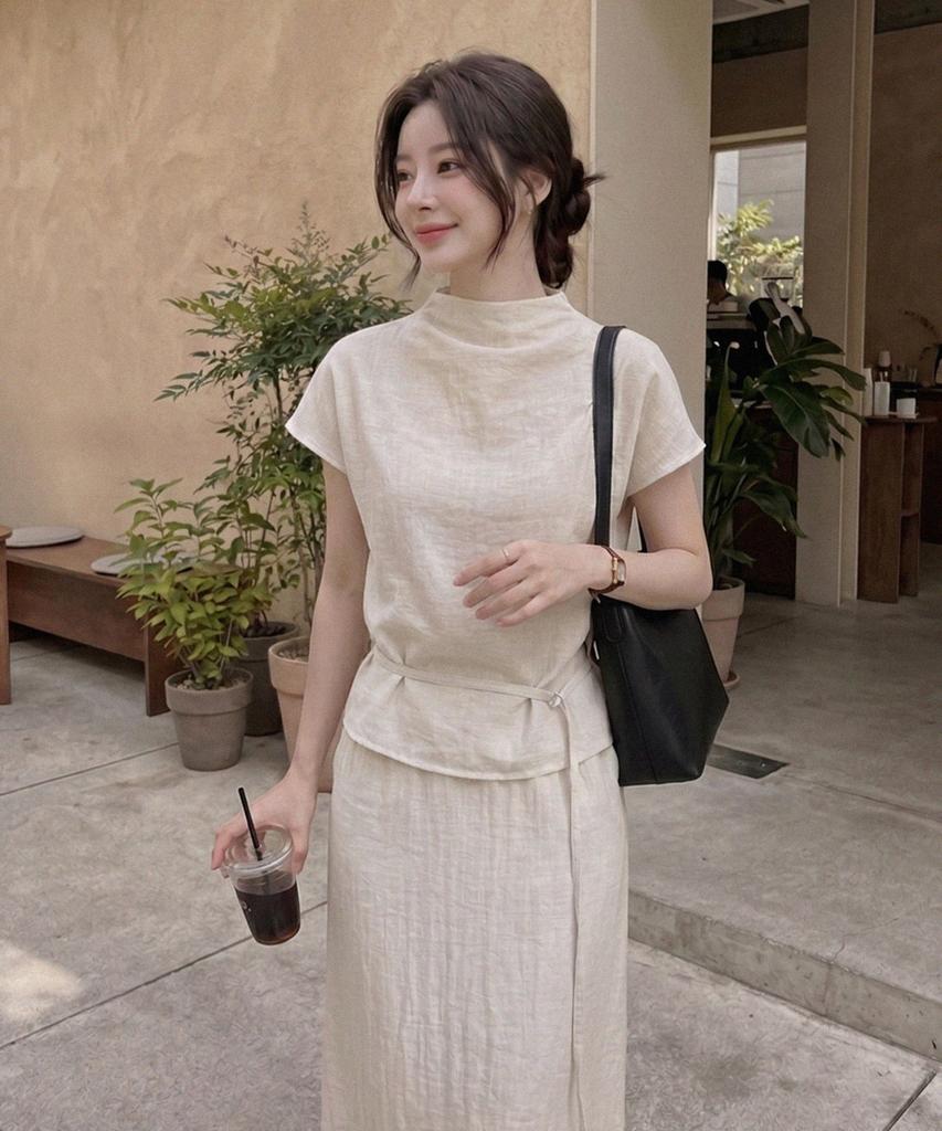 Lamerei Linkle Sheer H-Line Maxi Skirt[Lmbfspsk413]-2Color