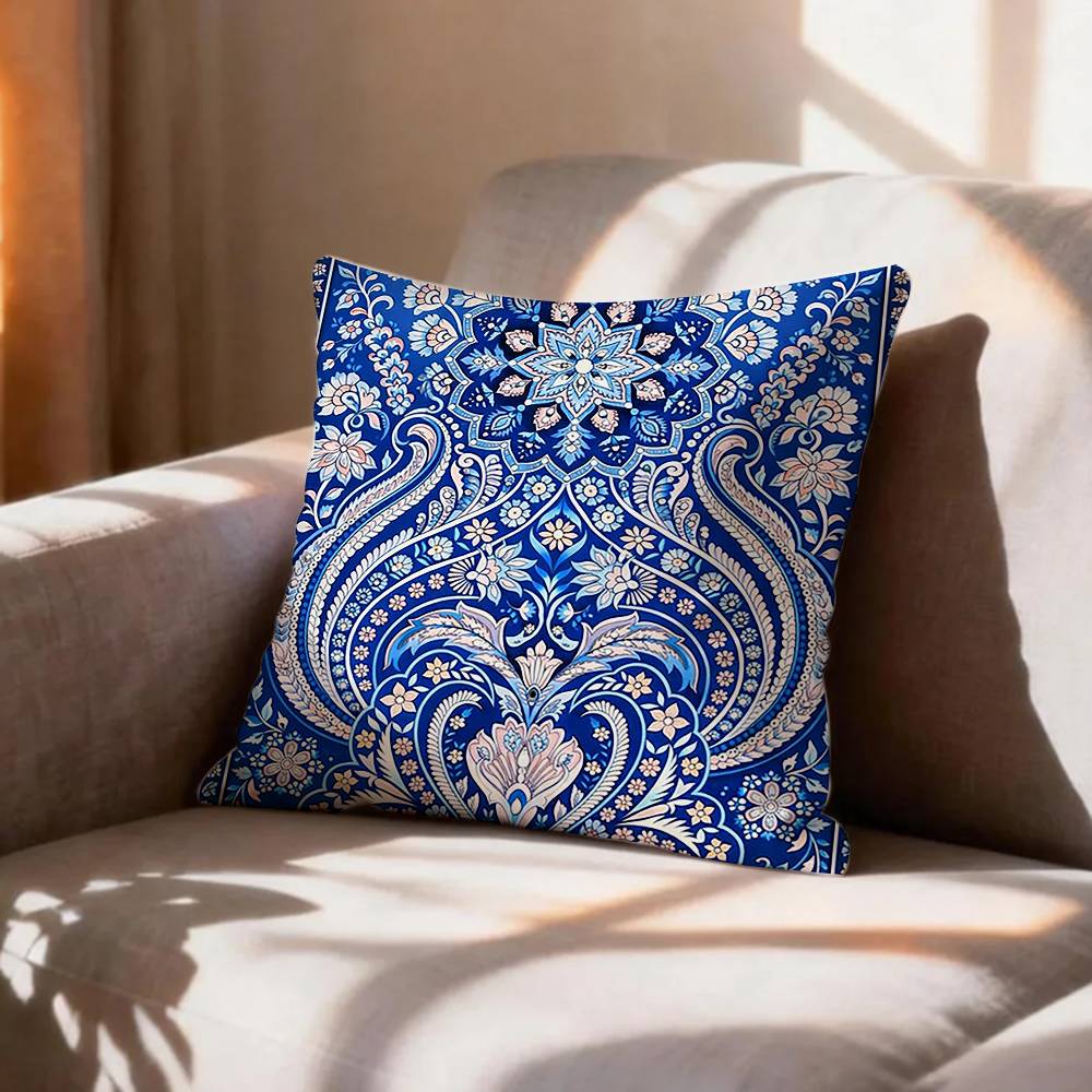 ART ZZnik TTile Patterns  Pillow Case Pattern Printed Pillowcase For Living Room Sofa Cushion Cover