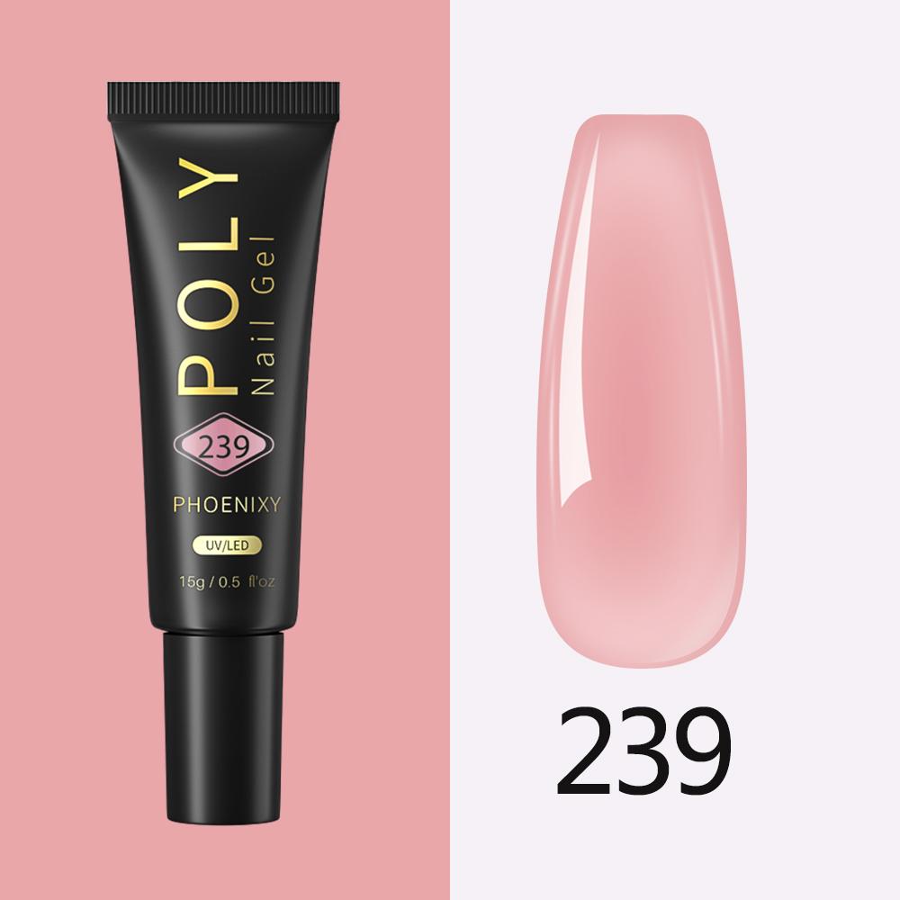 PHOENIXY Gel Nail Extension 15ml Soak Off UV LED Nail Gel For Nail Art Quick Building Colorful Gel Nail Extension Design Manicure
