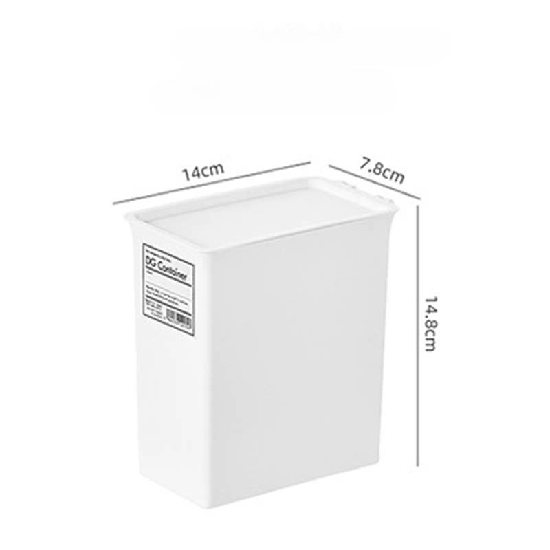 Ящик для хранения стирального порошка, размер ящика для хранения с крышкой, классифицированное японское пластиковое ведро