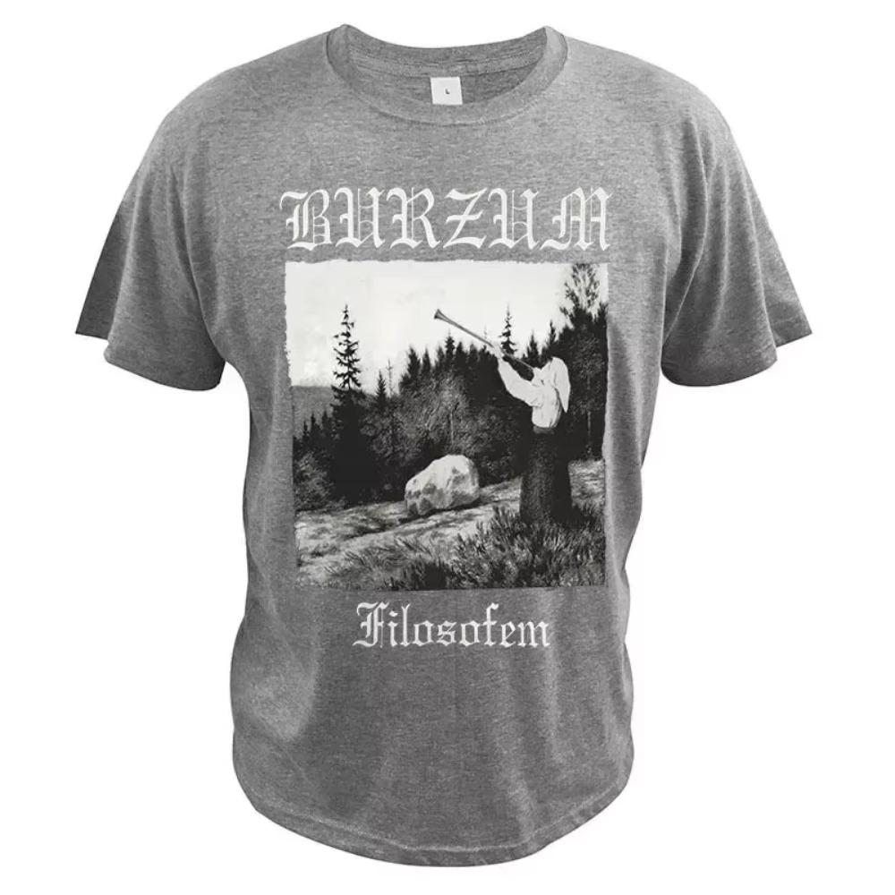 Футболка Burzum Varg Vikernes, черная металлическая футболка Dungeon Synthneofolk Fans, удобные летние хлопковые классические топы с круглым вырезом, размер ЕС