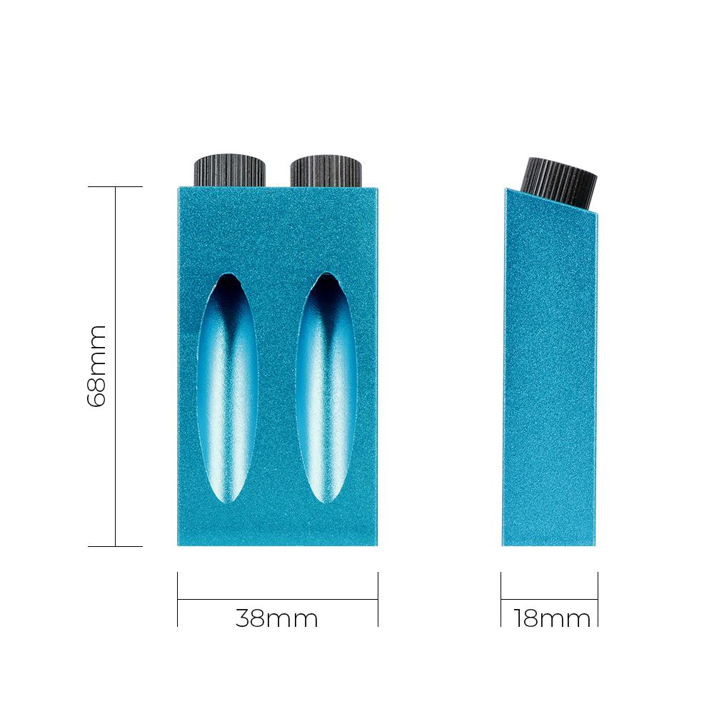 DIY Carpentry Tools Set Woodworking Hole Drilling Guide Locator 7/14/15Pcs Carpenter Positioner 15 Degrees Pocket Hole Jig Kit Hole Puncher