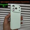 Magnetic Suction Liquid Silicone Case for iPhone 17 Pro Max - Full Coverage, Fine Hole Design