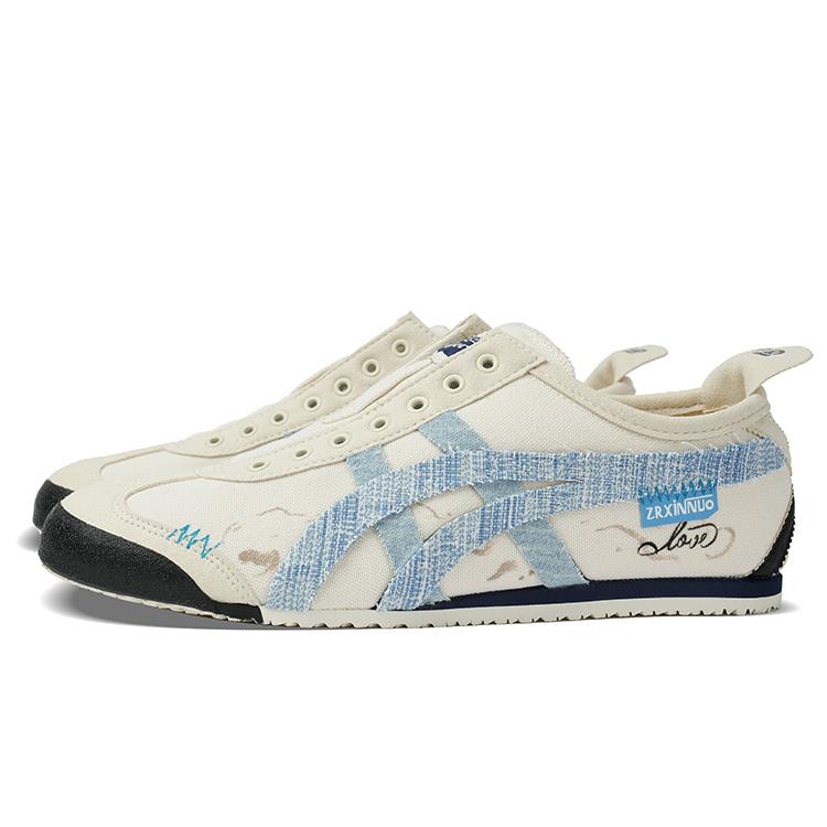 ONITSUKA TIGER MEXICO 66 Нескользящие Устойчивые к истиранию Низкие Повседневные Кроссовки Унисекс Цвет Экрю 1183A360-205(Команда651-)