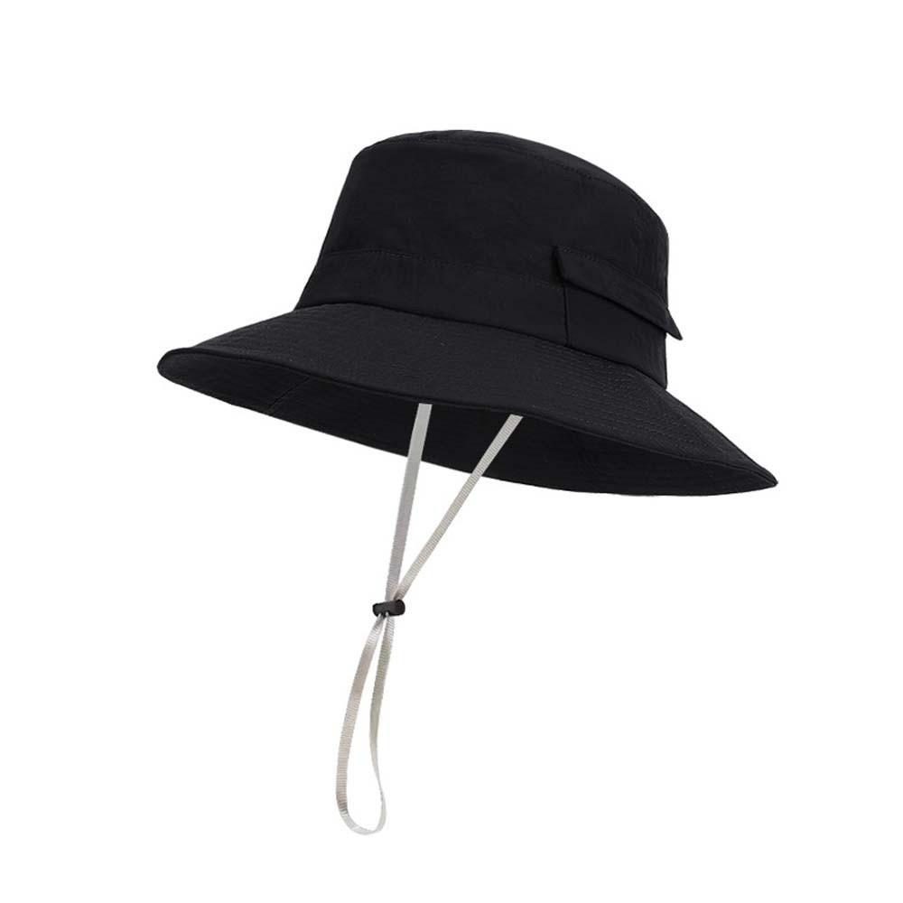 Sun Cap Drawstring Men's Fisherman Hat Nylon Breathable Sunshade Fishing Hat Anti-splash Water Thin Sunscreen Basin Cap Summer