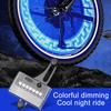 Solar Bike Spoke Lamp Light Motion Sensor Night Riding LED Safety Warning