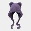Cute C Knitted Hat for Women Autumn Winter Thicken Warm Beanie Cap Korean Versatile Bonnet Ear Protection Braids Skull Cap Acrylic Female Skulli Gift