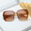 New Large Frame Women's Sun Sunglasses Simple and Elegant Gradient High Beauty Trendy Versatile Glasses