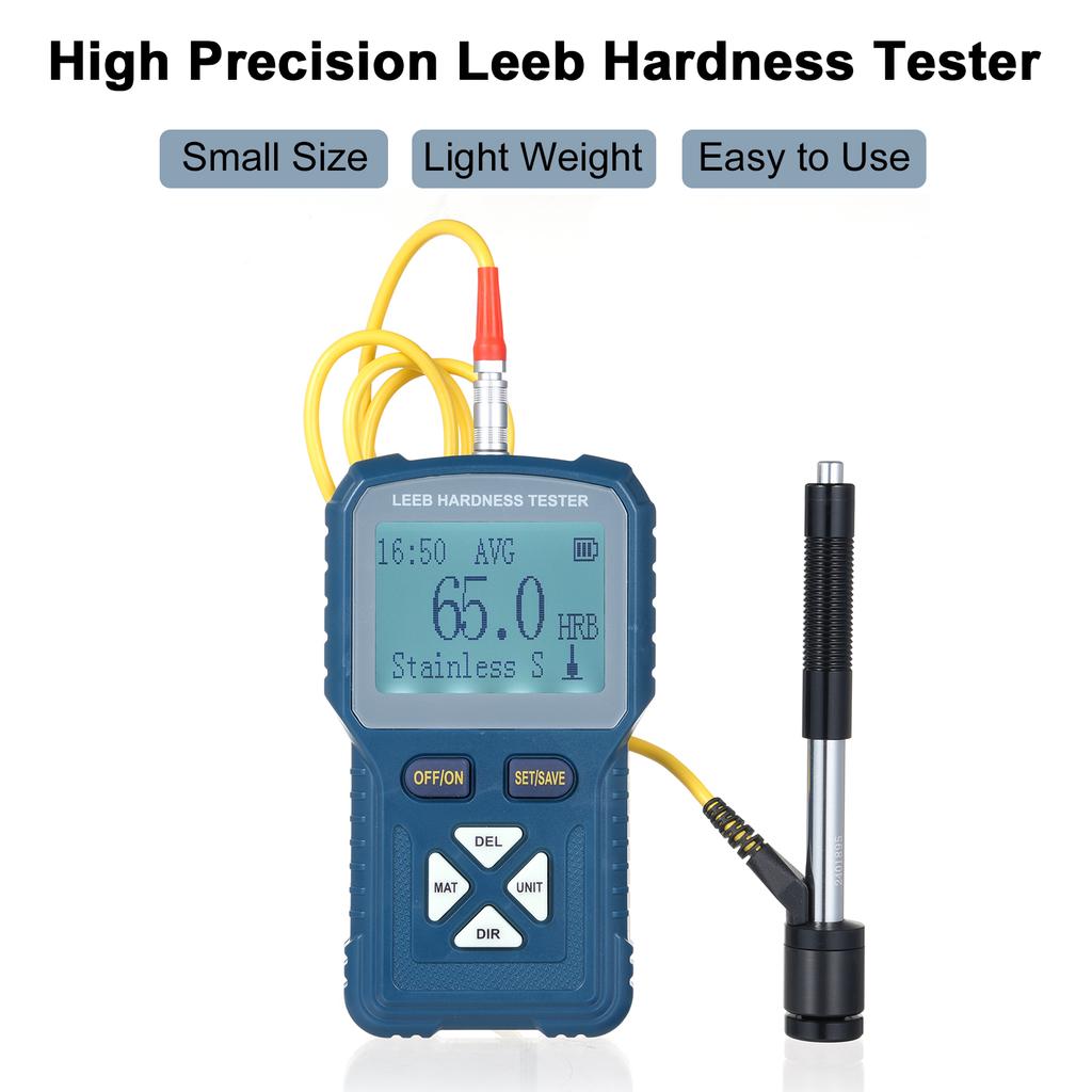 High Precision Leeb Hardness Tester Metals Hardness Test Kit Portable Digital Durometer 360 Degrees  HLD HB
